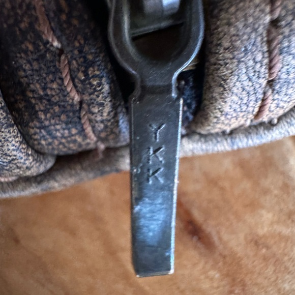 MacClay Leather Distressed Brown Crossbody Bag Handmade Sm 4x6 Marbled Rustic - Picture 8 of 15